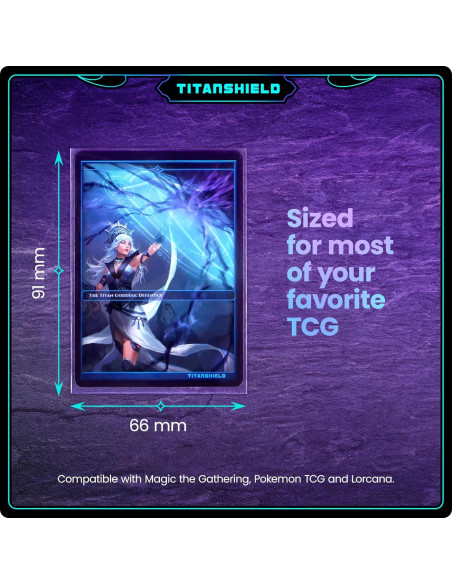 Fundas de Cartas TitanShield 150 Unidades 66x91mm Transparentes