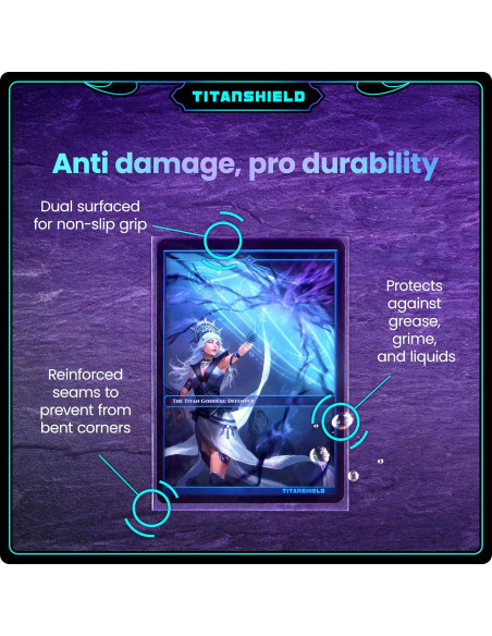 Fundas de Cartas TitanShield 150 Unidades 66x91mm Transparentes