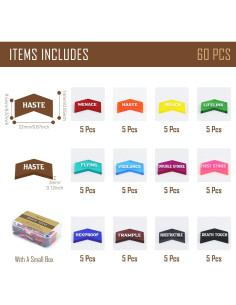 60 Piezas Contadores MTG FIGURESLAB Palabras Clave Coloridos 2