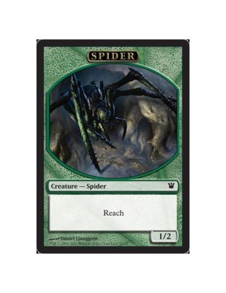 Token de Araña Magic: el Encuentro Innistrad Verde 1/2