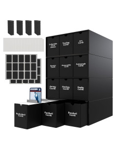 Caja de Almacenamiento de Cartas NNMUSH - 7200 Cartas, 36 Divisores