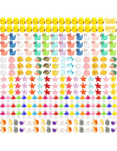 Barydat 400 Figuras Miniatura de Animales de Resina para Jardín 2