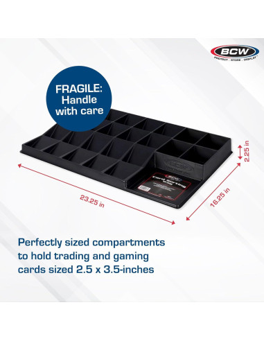 Bandeja Clasificadora BCW para Cartas de Comercio - 24 Celdas