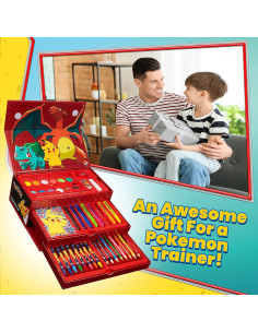 Set de Arte Pokemon 40 Piezas con Estuche de Viaje 2
