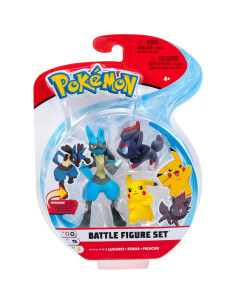 Conjunto Figuras Batalla Pokémon - Pikachu, Zorua y Lucario 2