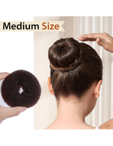 Kit de Moño Teenitor - 2 Moldeadores, 10 Redes, 20 Horquillas, 5 Bandas