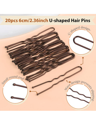 Kit de Moño Teenitor - 2 Moldeadores, 10 Redes, 20 Horquillas, 5 Bandas