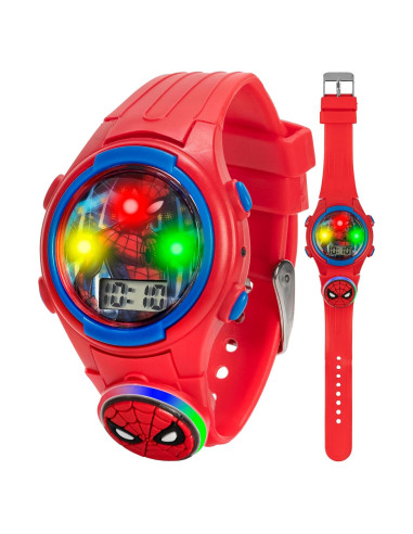 Reloj Digital Spider-Man Accutime para Niños - Rojo