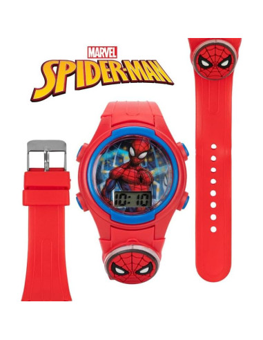 Reloj Digital Spider-Man Accutime para Niños - Rojo