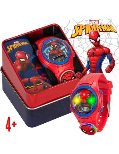 Reloj Digital Spider-Man Accutime para Niños - Rojo