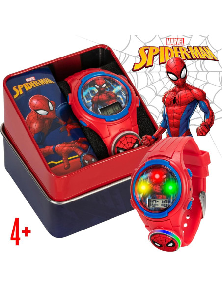 Reloj Digital Spider-Man Accutime para Niños - Rojo