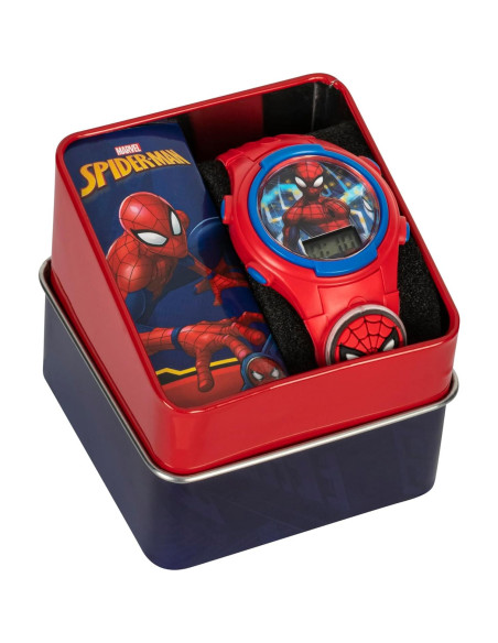 Reloj Digital Spider-Man Accutime para Niños - Rojo