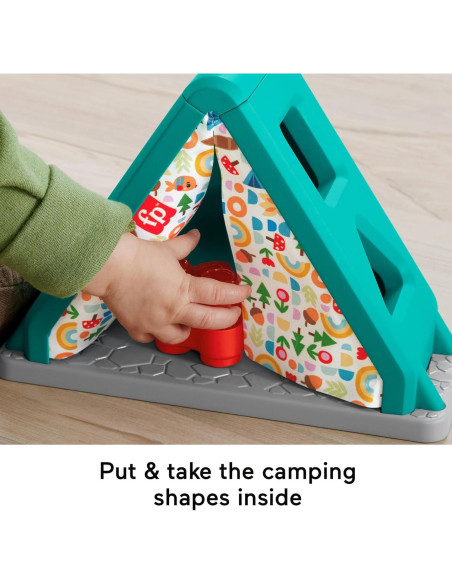 Juguete Clasificador Fisher-Price Tienda Camping 4 Formas