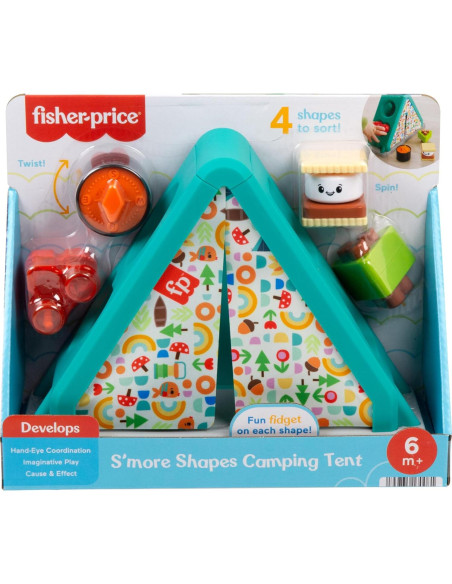 Juguete Clasificador Fisher-Price Tienda Camping 4 Formas