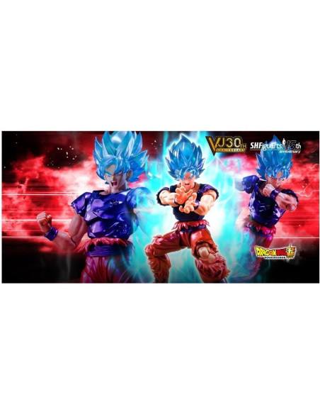 Figura S.H.Figuarts Goku Super Saiyan God Kaioken 30th Aniversario