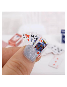 Miniaturas de Cartas de Poker RillyRellow - 2 Barajas 1.59 cm