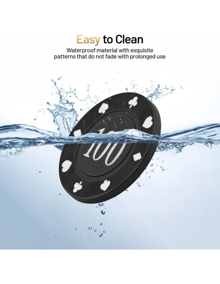 Fichas de Póker ComeWay 100 Piezas con Caja de Almacenamiento