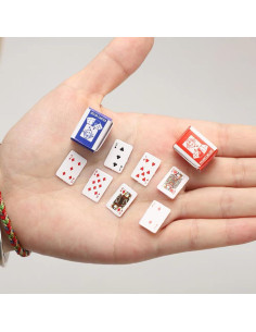 Miniaturas de Cartas de Poker RillyRellow - 2 Barajas 1.59 cm 2