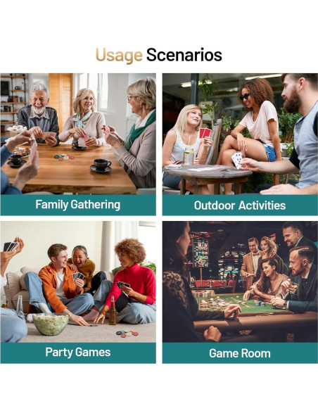 Fichas de Póker ComeWay 100 Piezas con Caja de Almacenamiento