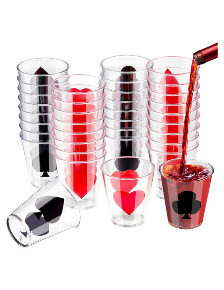 Vasos de Chupito Zubebe 36 Pcs 60 ml para Fiesta de Casino