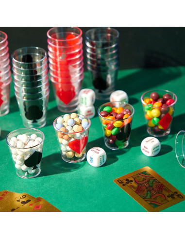 Vasos de Chupito Zubebe 36 Pcs 60 ml para Fiesta de Casino