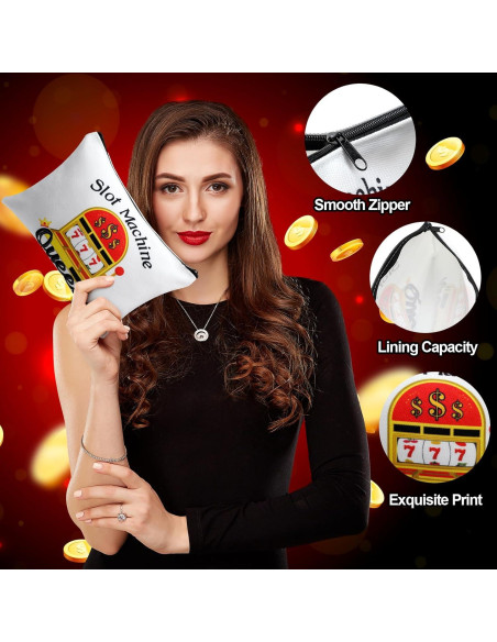 Reginary 12 Bolsas de Maquillaje Estilo Casino Coloridas Reginary 12 Bolsas de Maquillaje Estilo Casino Coloridas