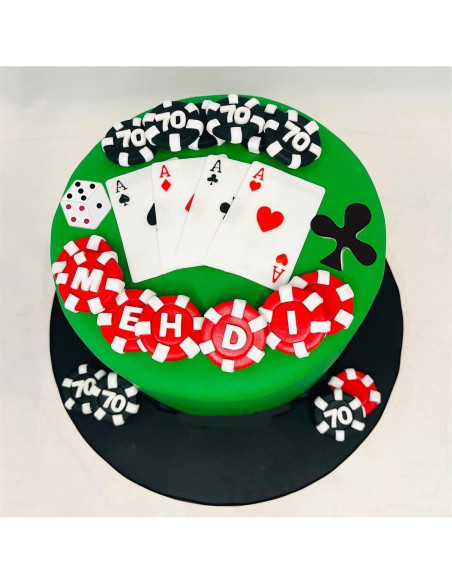 Molde de Silicona para Fondant de Póker YANQINMS 9.4 cm