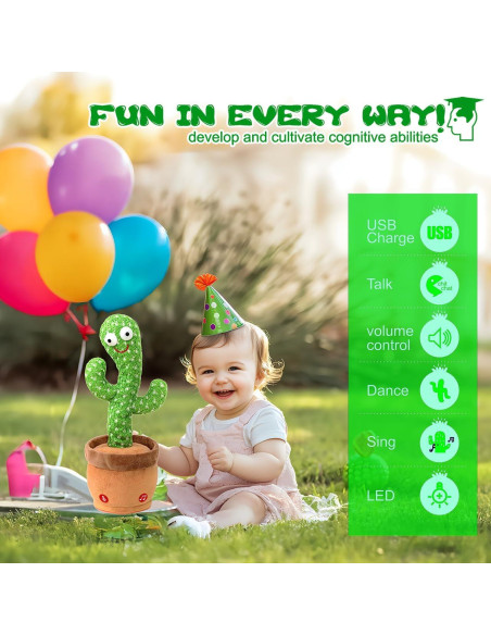 Cactus que Habla y Baila Vrtdlitg con 120 Canciones