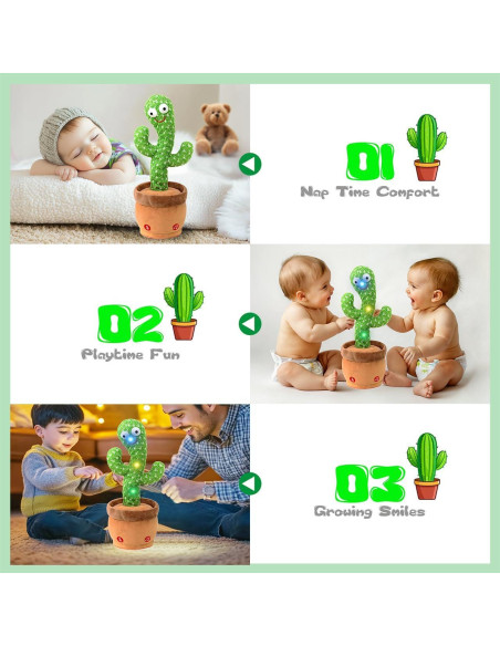 Cactus que Habla y Baila Vrtdlitg con 120 Canciones
