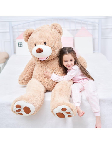 Osito de Peluche Gigante IKASA Marrón 99 cm Suave y Lavable