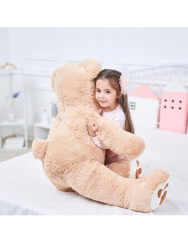 Osito de Peluche Gigante IKASA Marrón 99 cm Suave y Lavable