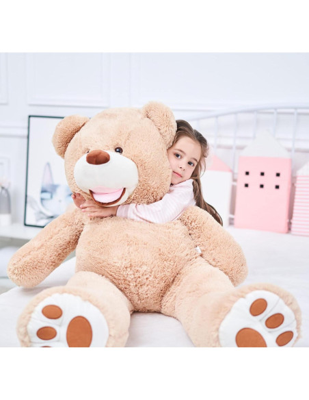 Osito de Peluche Gigante IKASA Marrón 99 cm Suave y Lavable