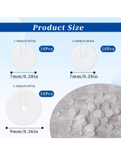 Discos Perforados Transparentes de Silicona Giantree - 30 Pcs 2