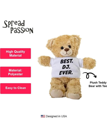Osito de Peluche Dj SpreadPassion 25.4cm Regalo Cumpleaños