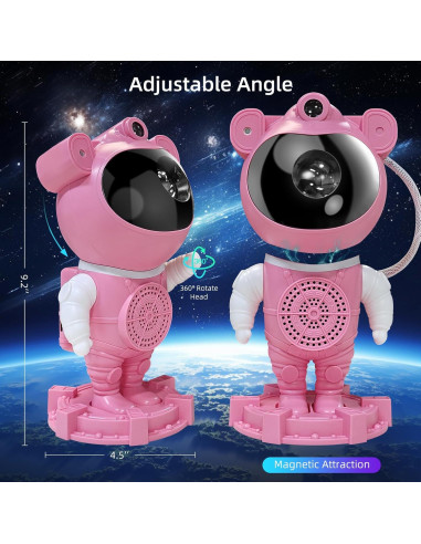 Proyector Estelar RUISHINE Astronauta Luz Nocturna 360