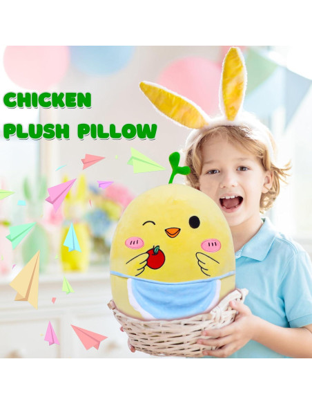 Almohada de Pollo de Peluche AmyToo 41.91 cm Suave Almohada de Pollo de Peluche AmyToo 41.91 cm Suave