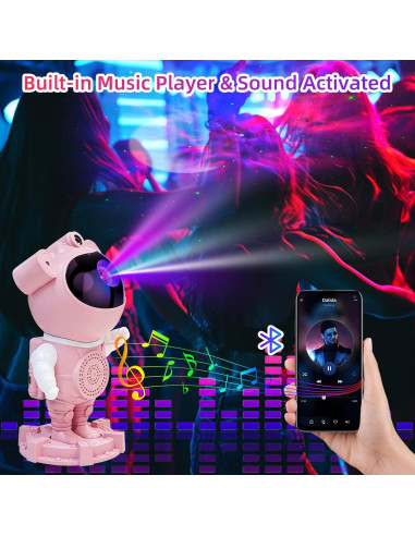 Proyector Estelar RUISHINE Astronauta Luz Nocturna 360