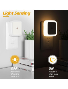 Luz Nocturna Enchufable Sujeet 4 Piezas LED 50 Lúmenes 2