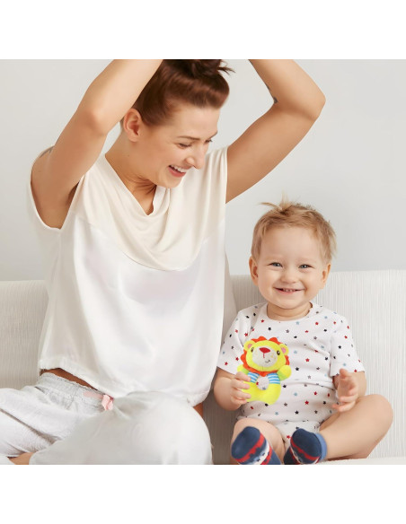 Sonajeros de Calcetines para Bebés Taoyi 2 Piezas Animales