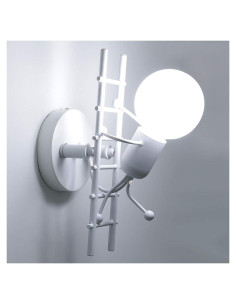 Lámpara de Pared Humanoide KAWELL 29x16.5 cm Blanca
