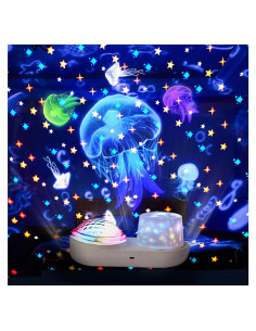 Proyector de Estrellas ACX Luz Nocturna 360 USB para Niños