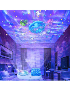 Proyector de Estrellas ACX Luz Nocturna 360 USB para Niños 2