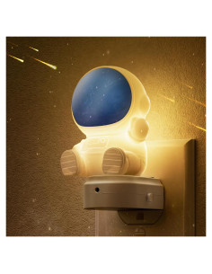 Luz Nocturna LED Astronauta LOHAS 3D Enchufable RGB 3000K