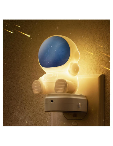 Luz Nocturna LED Astronauta LOHAS 3D Enchufable RGB 3000K