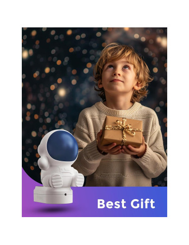 Luz Nocturna LED Astronauta LOHAS 3D Enchufable RGB 3000K