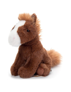 Juguete de Peluche Caballo Marrón El Zoológico de Caricias 15 cm