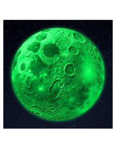 Calcomanía Luminosa Robmoda Sol Verde 23.5 cm para Techo