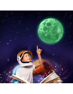 Calcomanía Luminosa Robmoda Sol Verde 23.5 cm para Techo 2