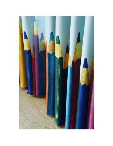 Cortinas Oscurecimiento MYRU 2 Paneles 99x160 cm Colorido