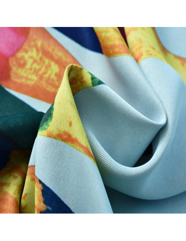 Cortinas Oscurecimiento MYRU 2 Paneles 99x160 cm Colorido